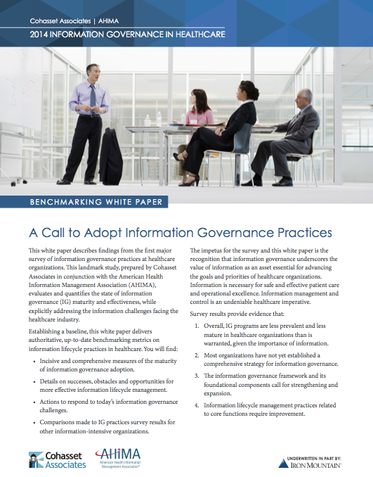 2014 INFORMATION GOVERNANCE IN HEALTHCAR...